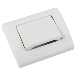 Acabamento Retangular Branco 12,4x10,6cm para Válvula de Descarga Astra