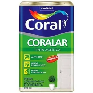 Tinta Coralar Acrílica 18 litros Areia Coral