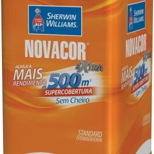 Tinta Novacor Acrílico Rende Mais Fosco 18 Litros Branco Sherwin