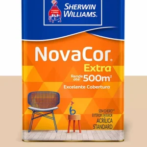 Tinta Sherwin Williams Novacor Látex Acrílica Mais Rendimento Extra Fosco Areia 18 Litros