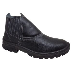 BOTINA COM BICO DE PVC CARTOM PRETA 37 - MONODENSIDADE