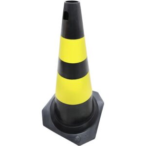 CONE - PLASTCOR - PRETO/AMARELO 75CM FIT