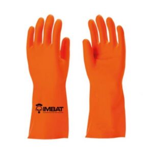 LUVA LATEX ANTIDERRAPANTE - IMBAT - LARANJA 08 M LV-LLF8