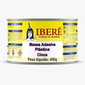 ADESIVO PLÁSTICO PASTOSO 400gr - IBERE - CINZA