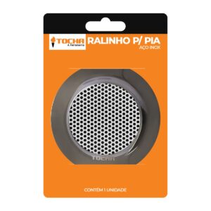 Rlinho Inox Chapa Perfurada Para Pia Tocha Americana C/Borda 4.1/2