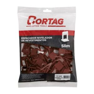 ESPACADOR/ NIVELADOR - CORTAG - 1,5MM COM 100 PEÇAS SLIM