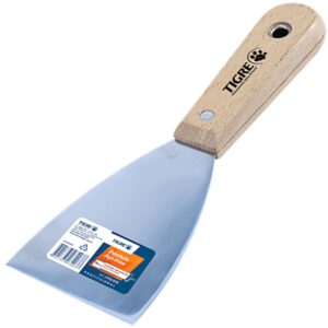 ESPATULA TIGRE INOX CABO MADEIRA 12,7cm