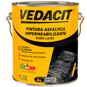 IMPERMEABILIZANTE CARBOLASTICO 1 VEDACIT GALAO 4,0Kg